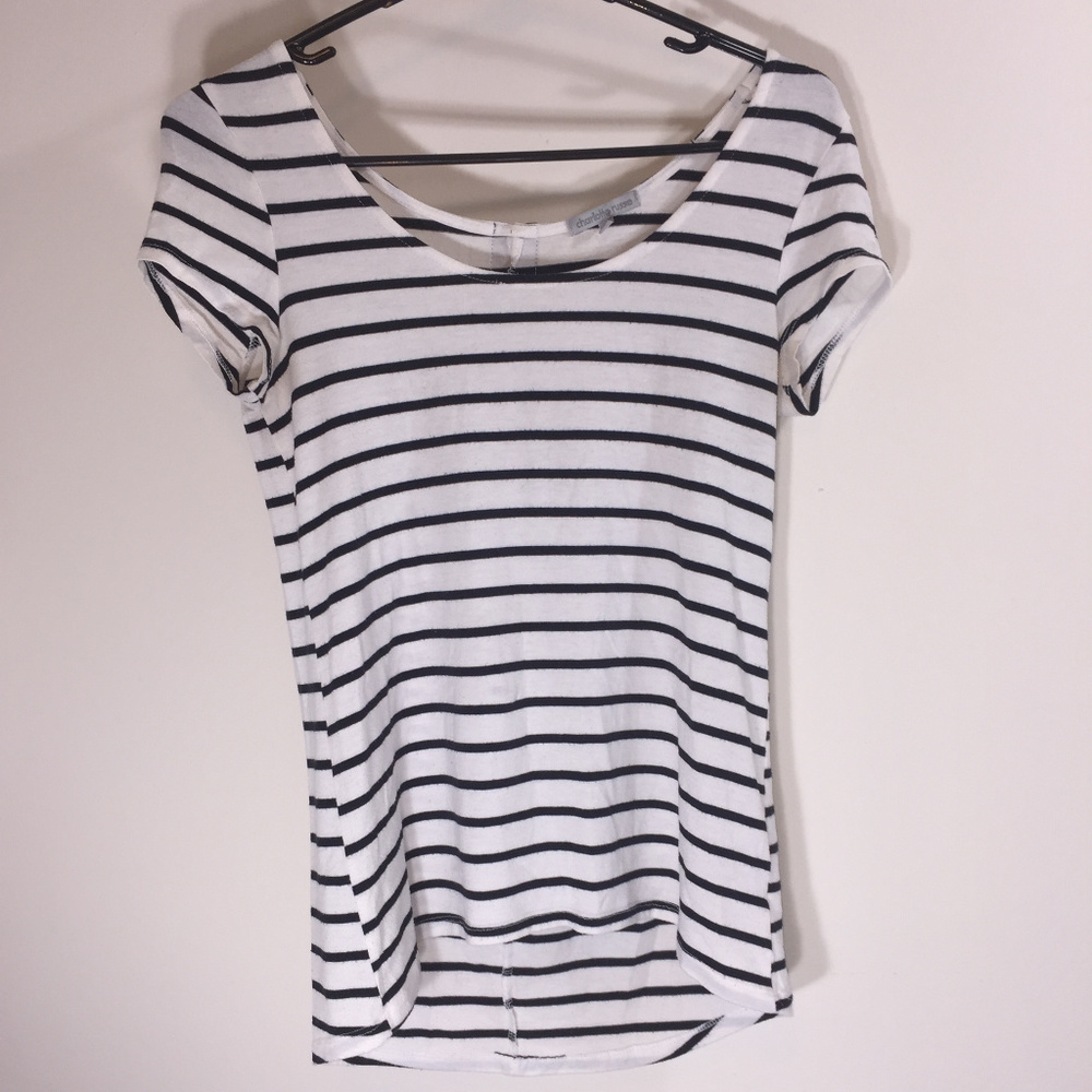 White and Black Charlotte Russe Blouse